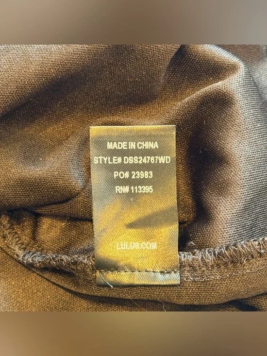 Lulus Women’s Black V-neck Floral Lace Pattern Sleeveless Dress Size Medium - Picture 6 of 8